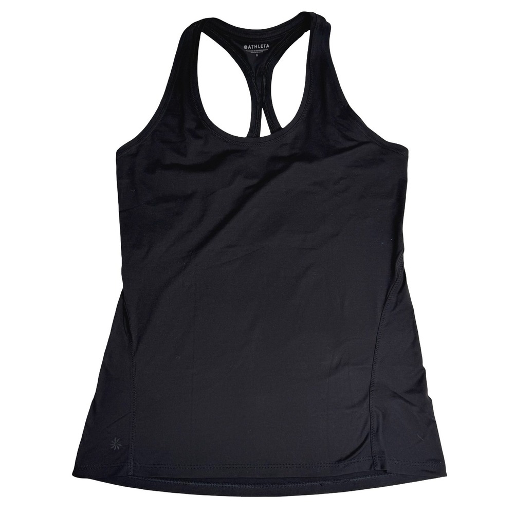 Athleta Racerback Tank‎ Top Workout Activewear Black Womens Small